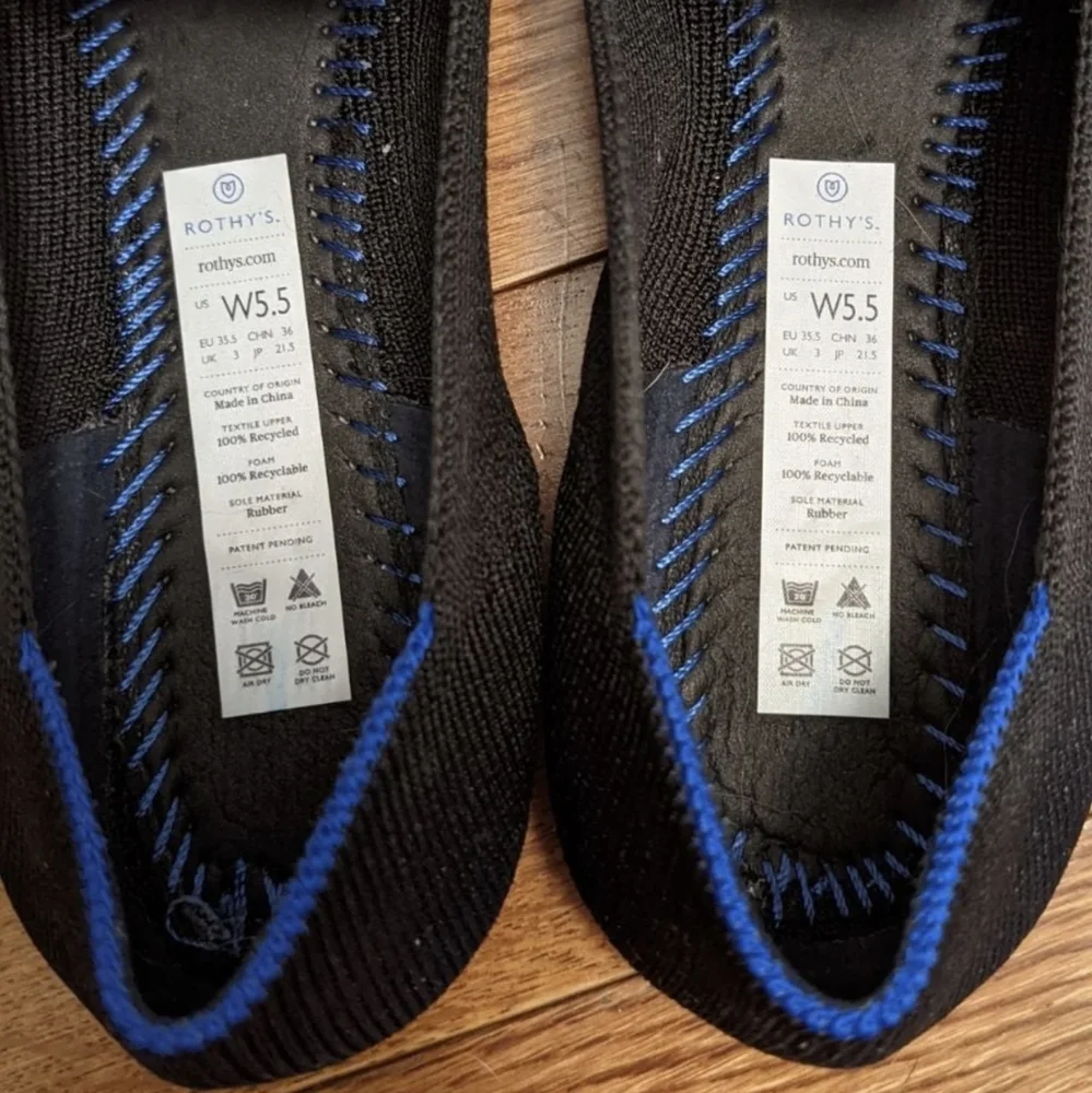 Rothy's Black Loafers - Picture 3 of 3